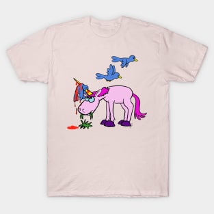 Unicorn bird accident T-Shirt